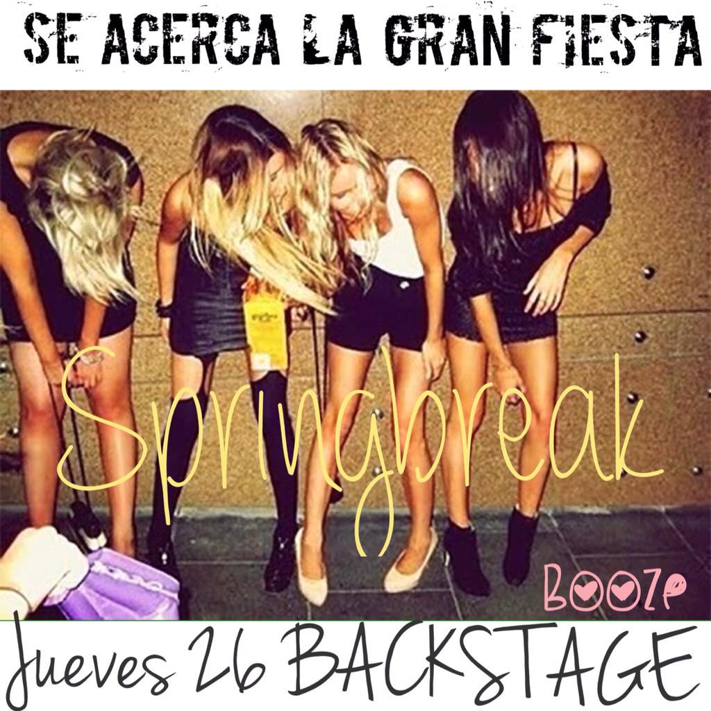 BoozeSpain's tweet photo. 🔜🔜Este jueves 26 en BACKSTAGE ✌✌️💃️💃🔝🔝 http://t.co/3X3LoC7ybh