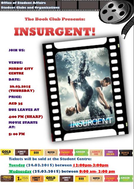 Join us on 26 March for the screening of Insurgent! 
Details are available on the poster!
#Insurgent #ChopChopPeople