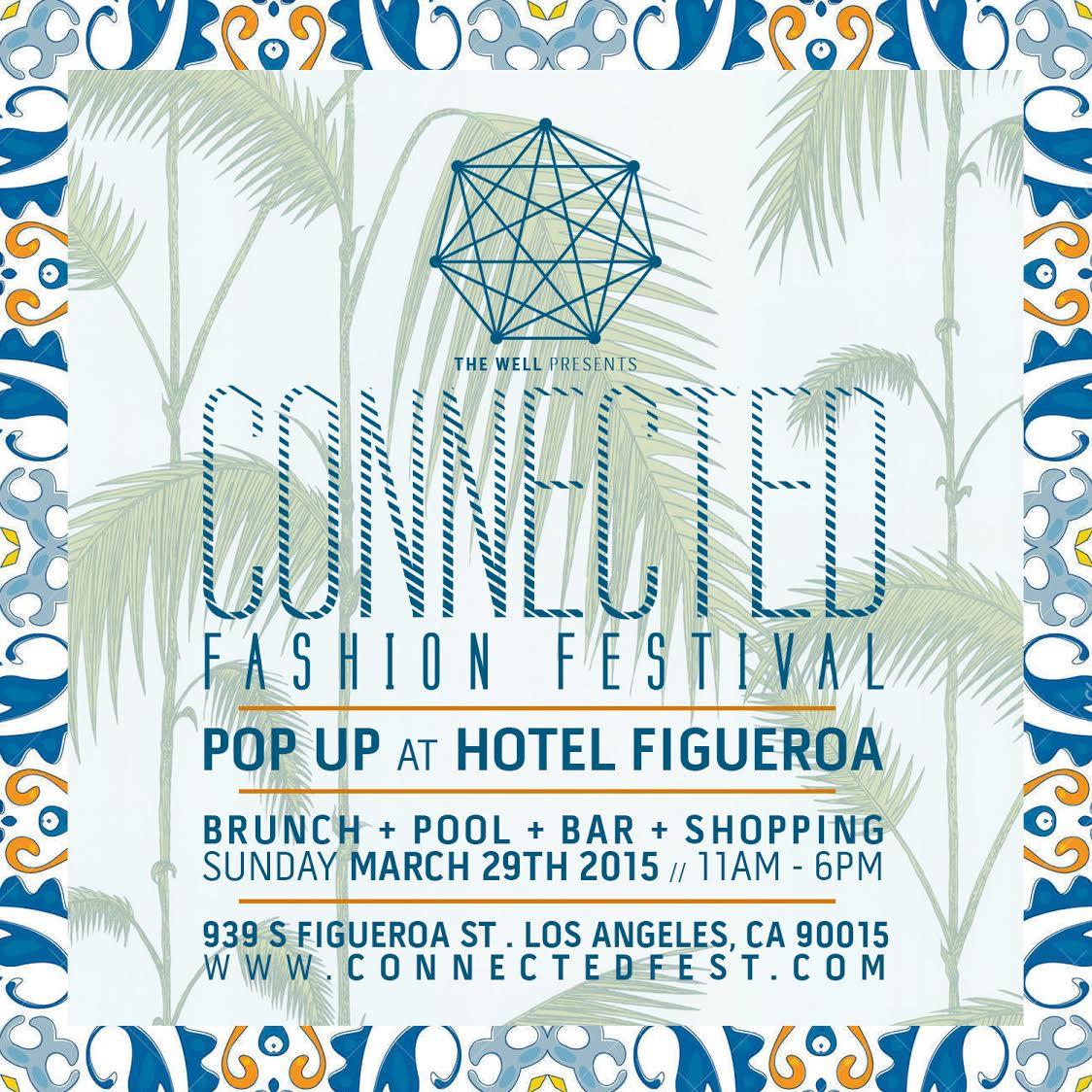 LAFashCouncil's tweet image. Head to the @hotelfigueroa this Sunday (March 29th) for @connectedfest's poolside event! ow.ly/KHwvr