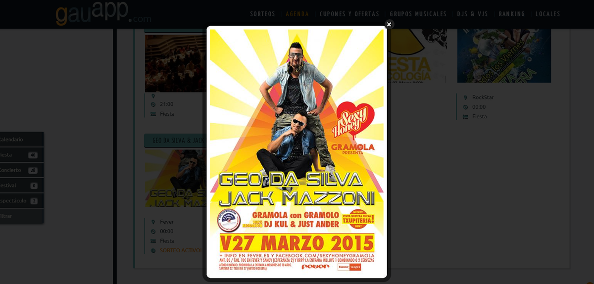 gauapp's tweet photo. Pedazo de viernes en @FeverClubBilbao ! Sorteamos 2 entradas para @geodasilva01 @JackMazzoni @itsbaum! RT y FOLLOW! http://t.co/Jhm6HvuV0C
