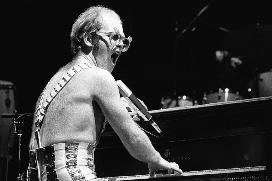 . Happy Birthday to Elton John, 68 today. Photo by Larry Morris/ New York Times.  