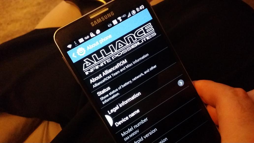 lordkayoss's tweet photo. Another one has been set free. #Note3 #DroidLife #AllianceROM http://t.co/6yPw9HentF