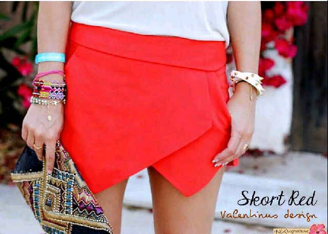 Zara skort red <a href="/47/">'47</a> cotton streach