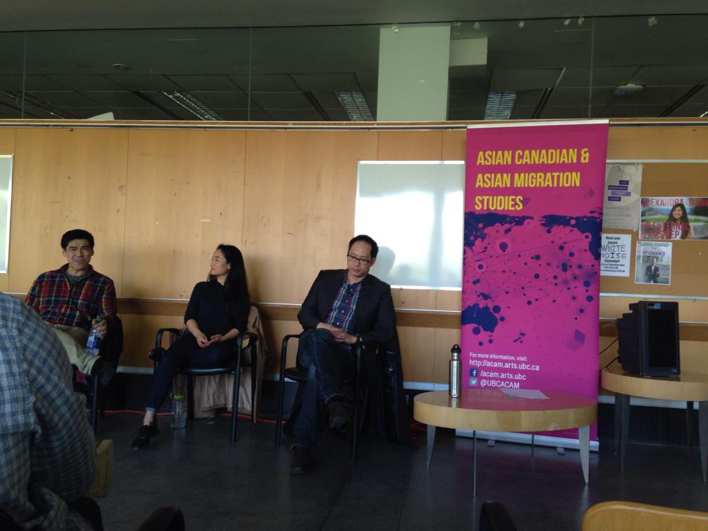 PchcMoM's tweet photo. Thanks to @UBCACAM + @assaultedfish for wonderful talk today #asiansonscreen #DiversityinMedia http://t.co/RZeBeOwQDu