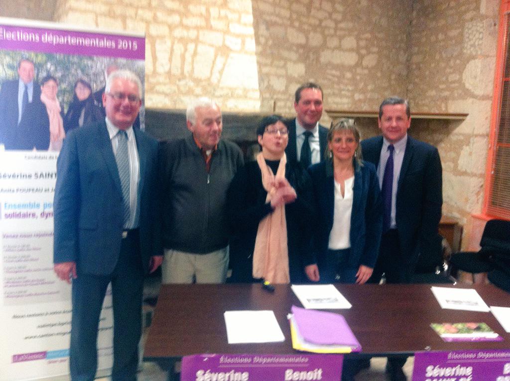 Merci à Daniel Girardeau, Maire de #Mirebeau pour son soutien à notre candidature. #Departementales2015 <a href="/unionvienne/">Union pour la Vienne</a>