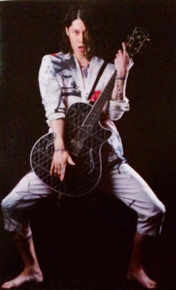 MIYAVI with M5 ( T5 modeled for MIYAVI only by Taylor Guitars)