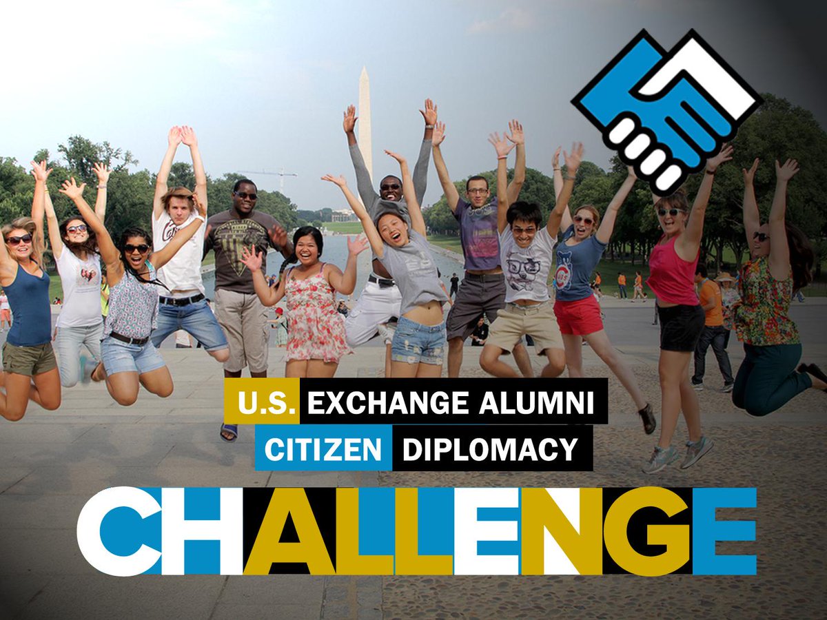 American #ExchangeAlumni are Citizen Diplomats! Join our FIRST #CitizenDiplomacy Challenge goo.gl/G3mdzm