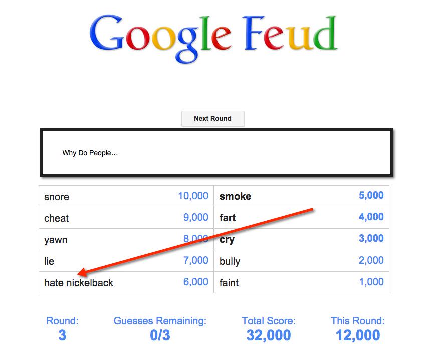 Todd Malicoat on X: Google Feud - based on suggest probably my