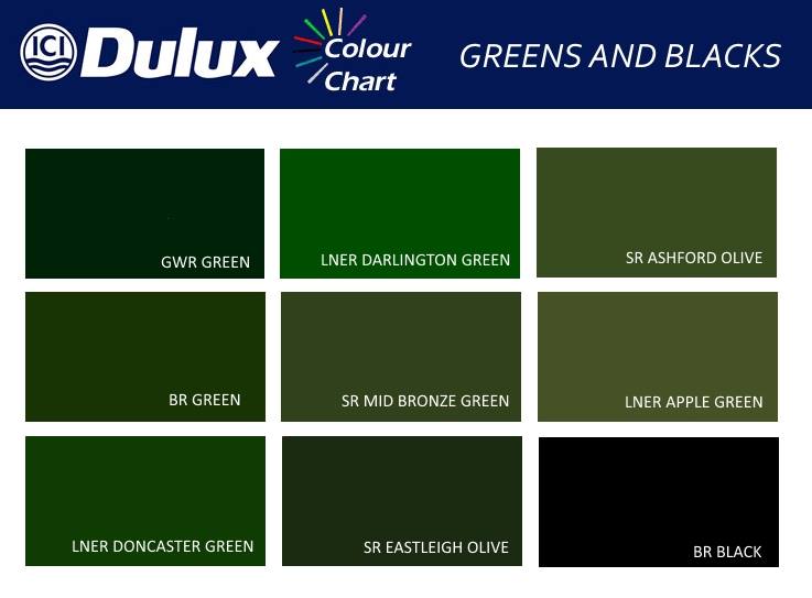 Brunswick Green Colour Chart