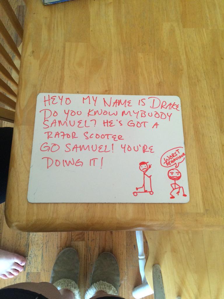 sammiecole_'s tweet image. @jakeandamir @Drake #gosamuel #worstbehaviour
