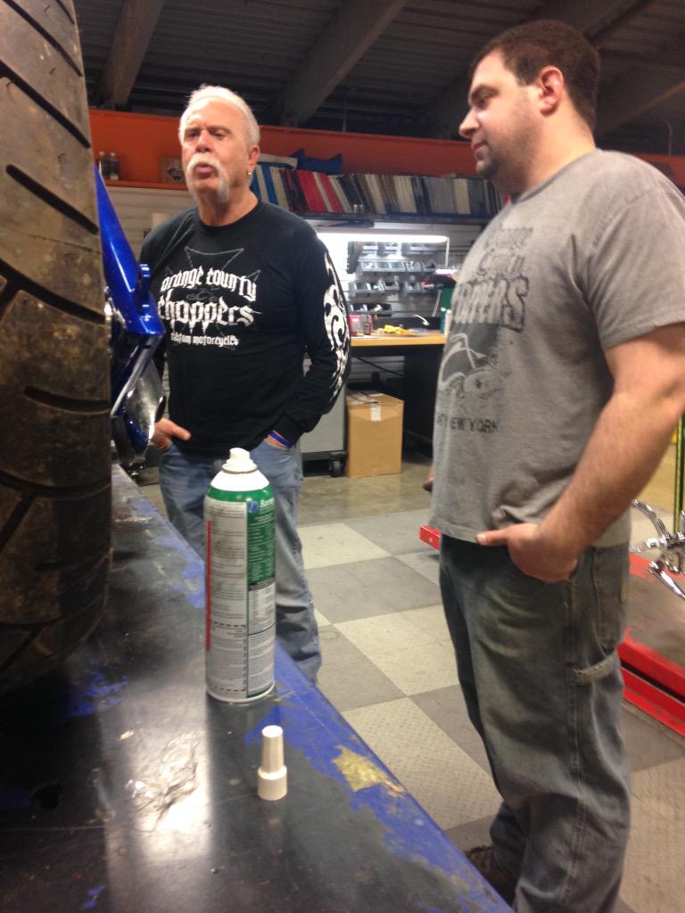 Me n Sr. Looking at my bike