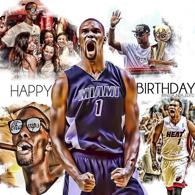 Happy birthday to the man Chris Bosh. Hope you get well soon can\t wait to have to back on the court 