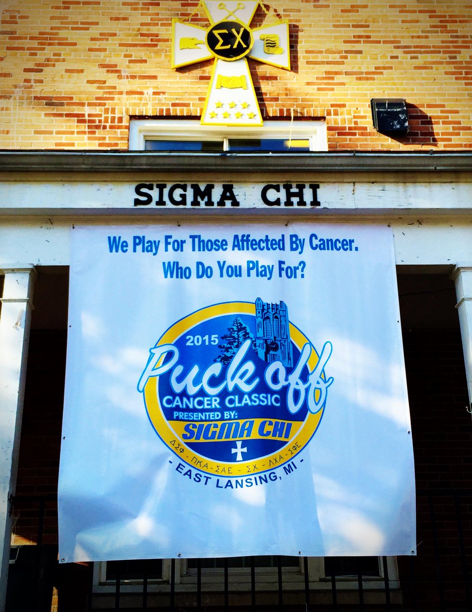 MSU_SigmaChi's tweet photo. This Saturday, make sure to sign the names of loved ones who have battled cancer. Donations are $5 dollars @SigmaChi http://t.co/PmvQq7EIYC