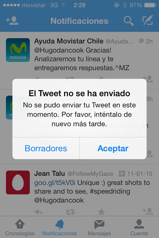 Hugodancook's tweet photo. @AyudaMovistarCL ayuda plis!! Necesito leer un paper y no me carga nada!! Solo le da para que me lleguen los whatsapp http://t.co/3zpshmhAfk