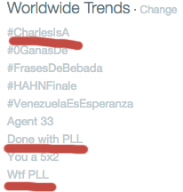shexlocd's tweet photo. You see this #marleneking ? #DoneWithPLL is a Trending Topic ! http://t.co/gnoMYutZJg