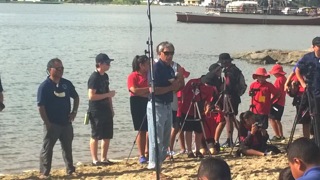 WhaeaNin's tweet image. Speech at the haka powhiri. #Stonefields