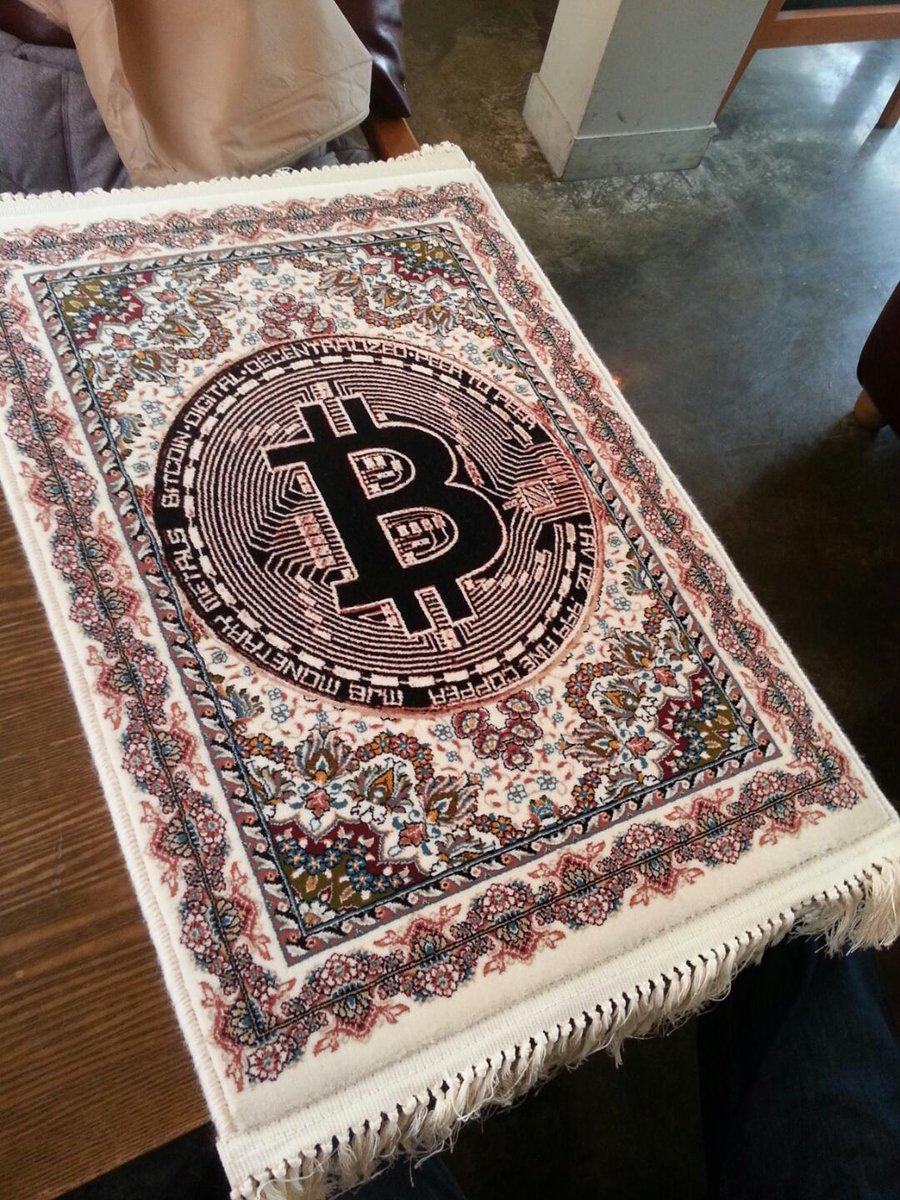 Remember, Bitcoin was handcrafted...much like a Persian Rug