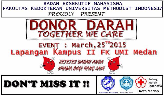 PENDAFTARAN SUDAH DIBUKA! Ayok semua merapat ke halaman kampus FK UMI dan daftarkan diri sbg pendonor darah 😁😍😘 !