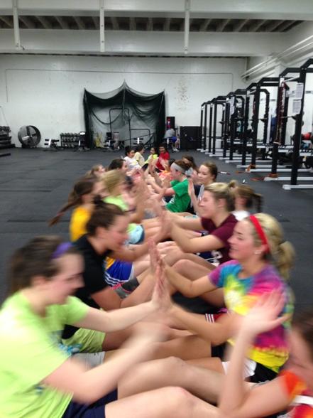 CrusaderStrong's tweet photo. Stronger Core, Stronger Team Bond = CrusaderStrong! Solid workout Girls Soccer! #CoreBonding http://t.co/Yh0WlHU8mu