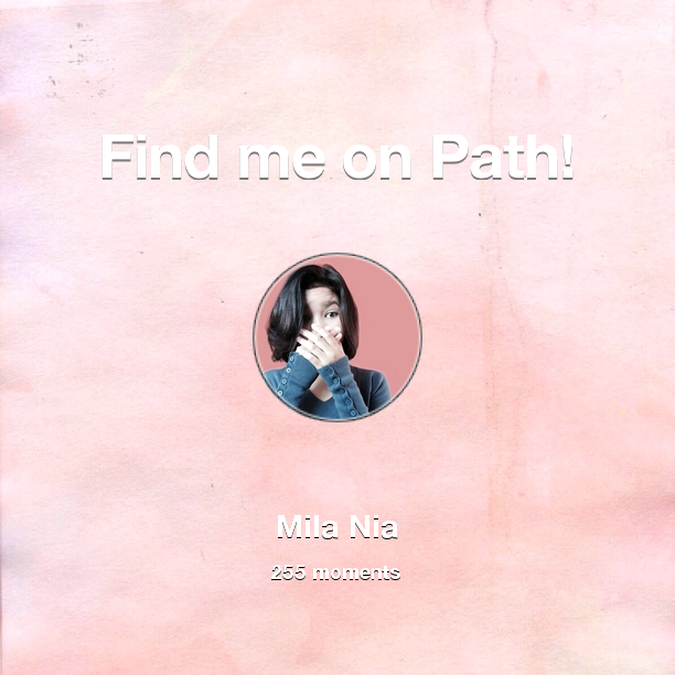 Milania_17's tweet photo. I've shared 255 memories with my friends on #Path - see them now at http://t.co/QBD3bAq290! #thepersonalnetwork http://t.co/zt4j0trLBx