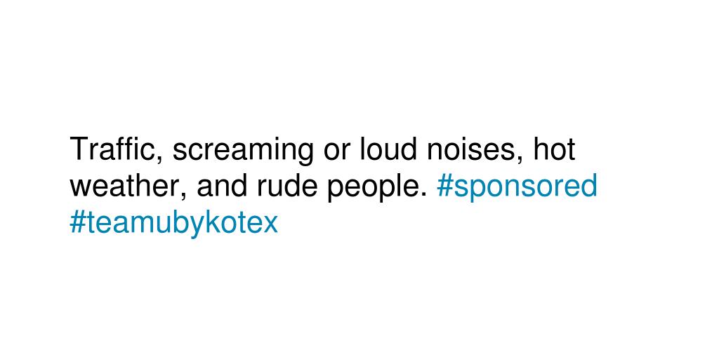 jdecker1991's tweet photo. Share what makes you a #PMMESS #sponsored #teamubykotex http://t.co/7niykYsg7x
