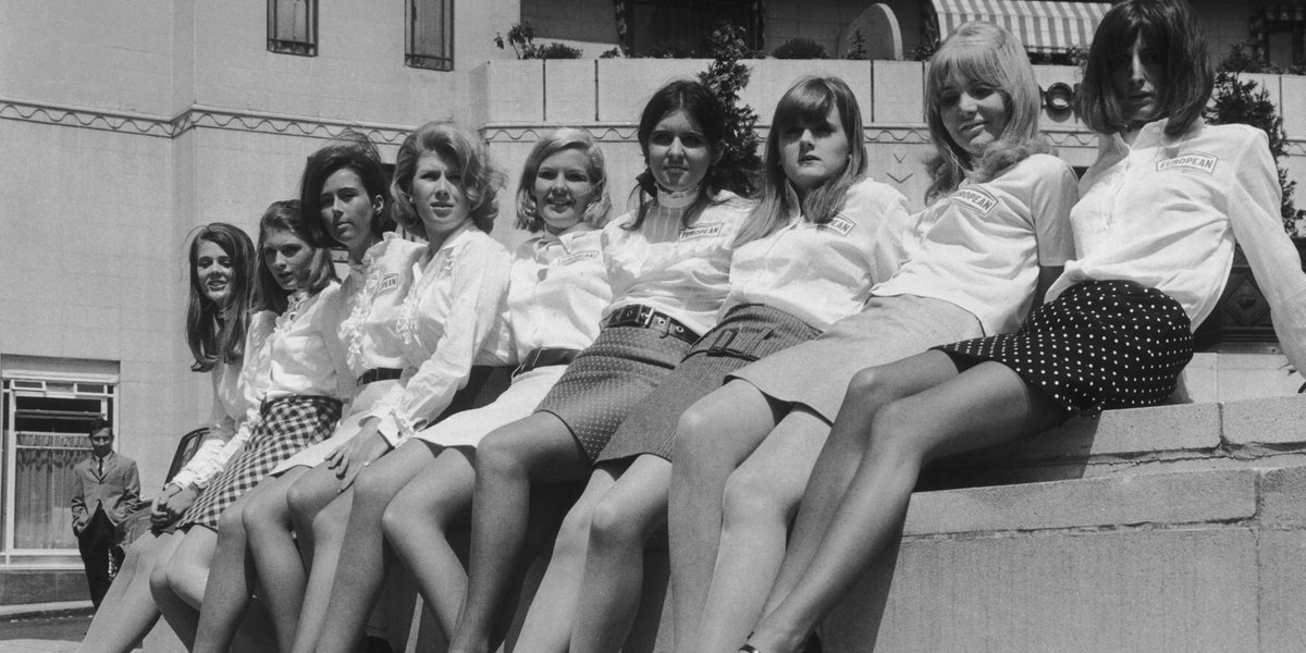 HuffPost's tweet photo. The sexy and controversial history of the miniskirt http://t.co/7sYPCyhyGa http://t.co/oO5Wx7XSUb