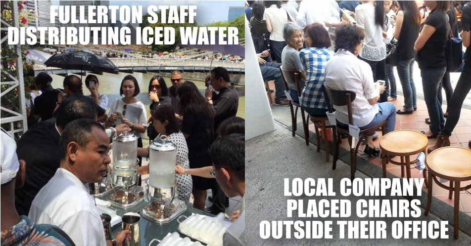 SGAG_SG's tweet photo. Simple acts of kindness by companies for people queueing to pay respects to LKY 
--> http://t.co/qtjHjI6Qy7 http://t.co/N7RJB3MqO1
