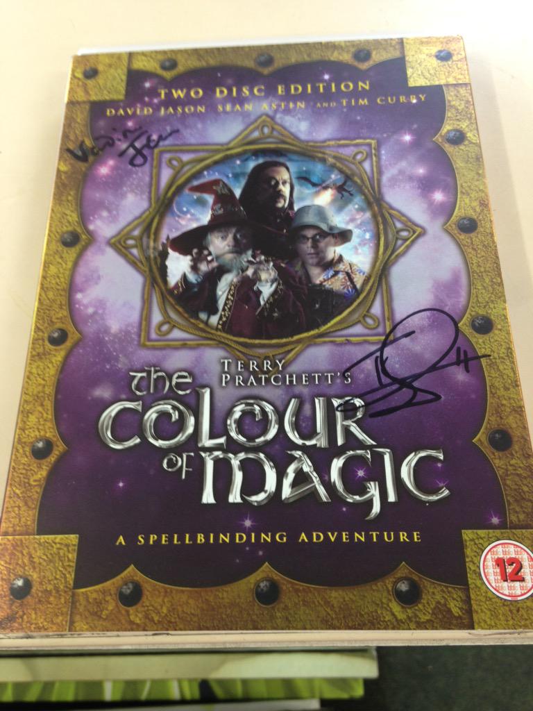 Signed by the late Sir Terry Pratchett.