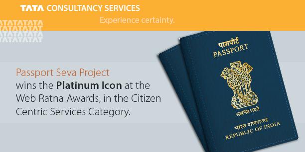 TCS's tweet photo. TCS is proud to partner with @MEAIndia for Passport Seva Project, a path-breaking e-governance project @CPVIndia http://t.co/jrY7wPkbnN