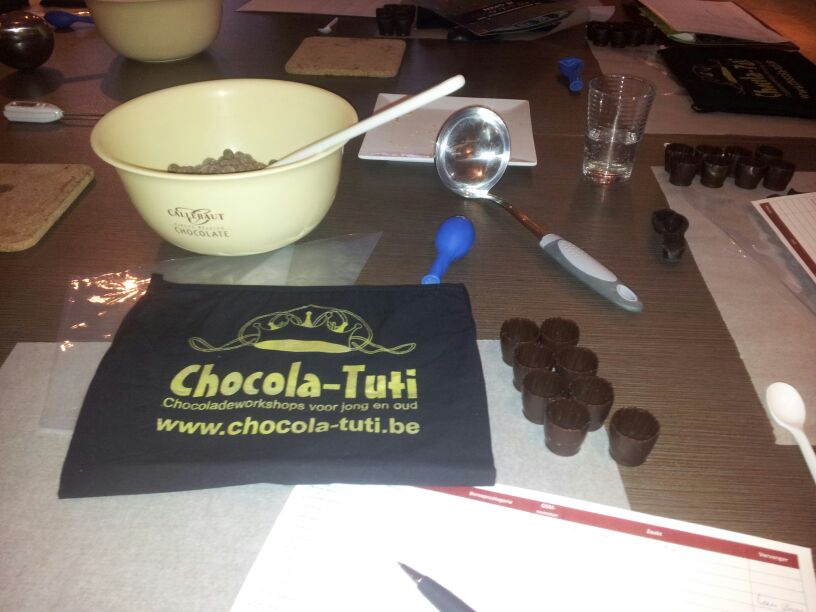 Licht andere @BNI3000Mercator vergadering: chocoladeworkshop van Mieke Cassiers, Chocola-Tuti!
