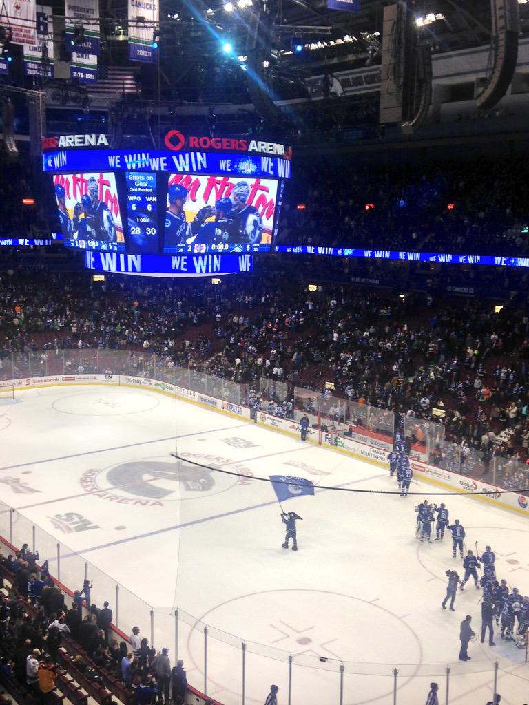 birdingdolly's tweet photo. #win win win! Congrats @VanCanucks what a great game boys! http://t.co/Bm5ZW83HNt