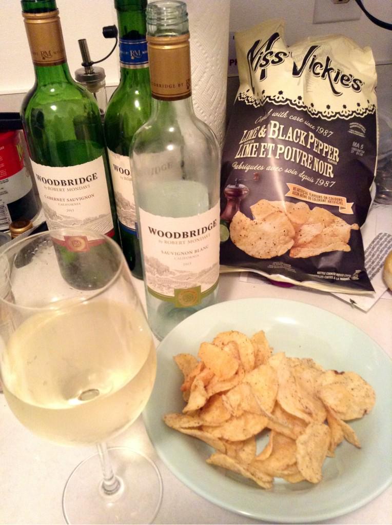 #UnwindTogether it's been tough, but I've found my perfect match @Woodbridge_Wine Savblanc & lime & pepper chips!