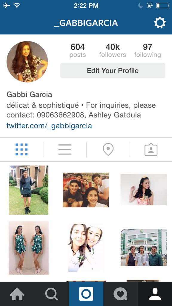 instagram 40k followers - gabbi garcia verif! ied account gabbi garcia verified account - instagram 40k followers