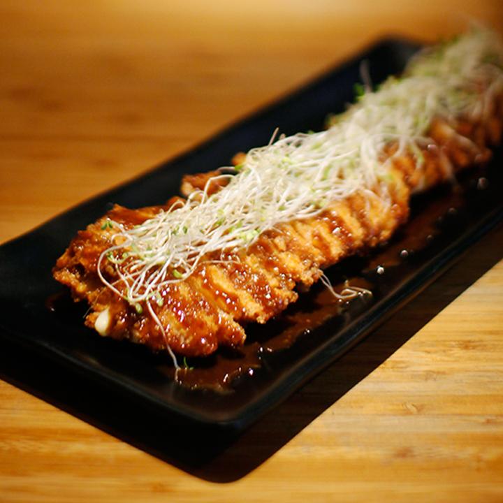 If you're not in the mood for ramen but you still want something filling, try our Bacon and Cheese Katsu.