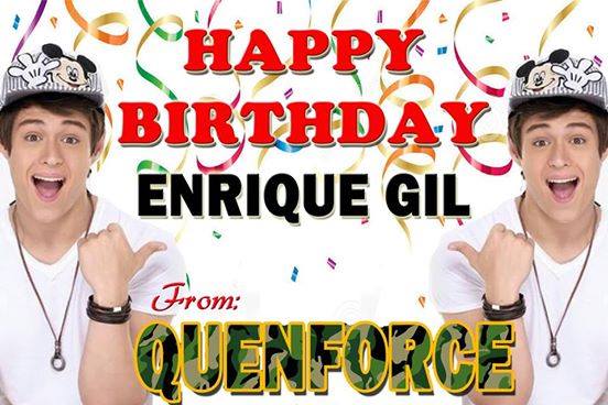   5 days to go and it\s birthday na! 03-30-2015 Happy Birthday Enrique Gil!   