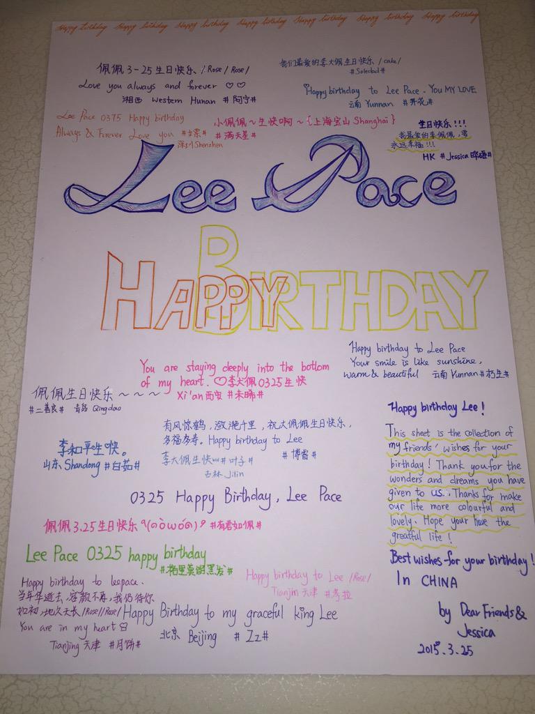Lee Pace Happy Birthday!! 