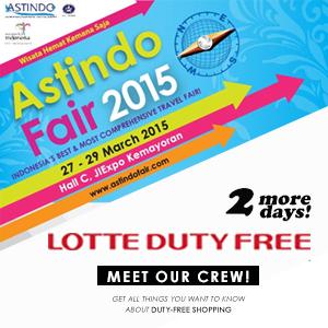 2 hari lagi! LOTTE DUTY FREE di <a href="/AstindoFair/">Astindo Travel Fair 2019</a> Hall C JIExpo Kemayoran 27-29 Maret 2015