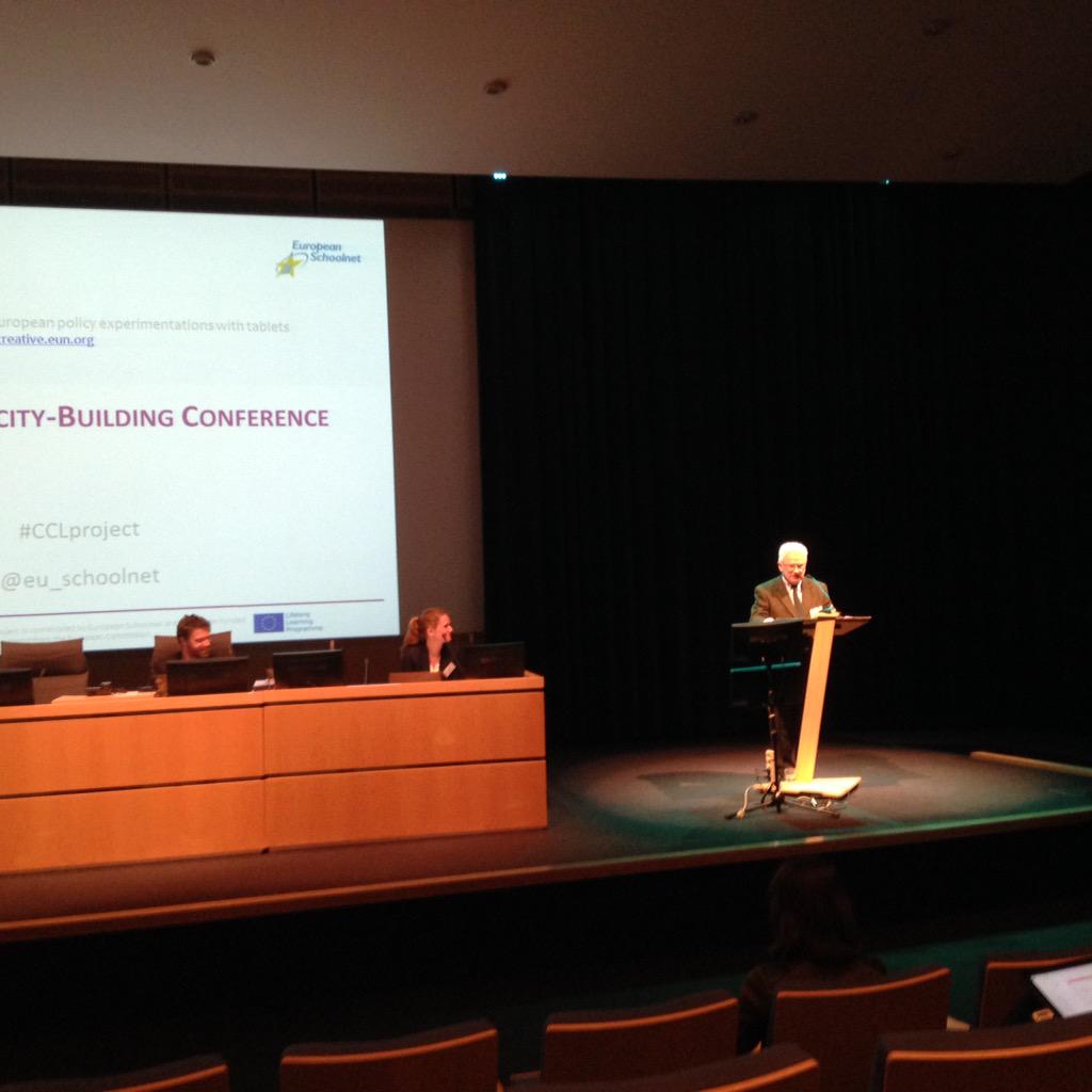 bohape's tweet image. Opening speech #cclproject #fcl_eu #eu_schoolnet by Jim Ayre
