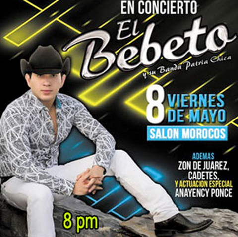 CDECHOFICIAL's tweet photo. @El_Bebeto  EN CD JUAREZ 
08/05/2015
Morocco's de Jardines Carta Blanca
Ciudad Juárez,Chih. http://t.co/BUv4TTa1Sp