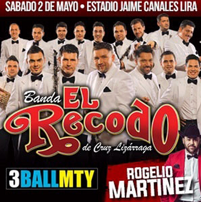 CDECHOFICIAL's tweet photo. @ElRecodoOficial  @3BallMTY 
Sábado 02 de Mayo 2015 - 20:00 Hrs. 
ESTADIO DE BEISBOL JAIME CANALES LIRA http://t.co/FixSndvZRK