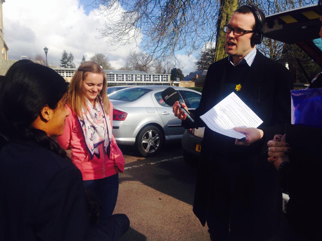 NorwichHigh's tweet photo. Live on BBC Radio Norfolk at 8.50 talking our #WorldWideWalk for @PlanUK today! #4kmwalk #becauseiamagirl http://t.co/feJWXaNpz7