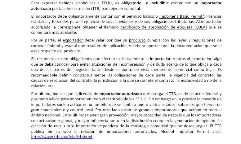 ICEX_'s tweet photo. Requisitos de importación de #vinos y otras bebidas alcohólicas en #EEUU -> ver documento en: http://t.co/iryNejgpf9 http://t.co/niia3sCFCn