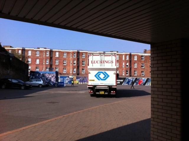 LookListenExper's tweet image. Set up has begin in London today at Chelsea Football Club for the last leg of our Roadshow! #LLEx2015!