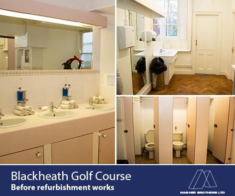 What a transformation of Royal Blackheath Golf club toliets so far - We hope your customers will love the end result.