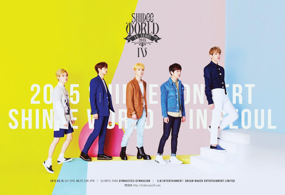 SMTOWNGLOBAL's tweet photo. #SHINee WORLD IV in SEOUL ■2015.05.16~17  ■Olympic Park Gymnastics Stadium ■Ticket: Yes24(http://t.co/B2IPW00ASs) http://t.co/fJSI4R7hUV