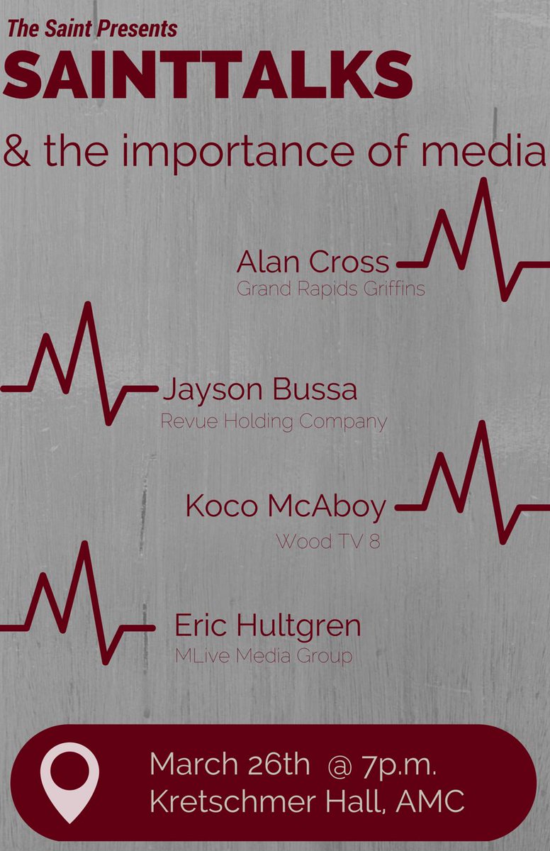 TheSaintAQ's tweet photo. Media is constantly changing faster than we know. We promise this discussion WILL be important. 
EVENT DETAILS BELOW: http://t.co/hPFEyNXnfg