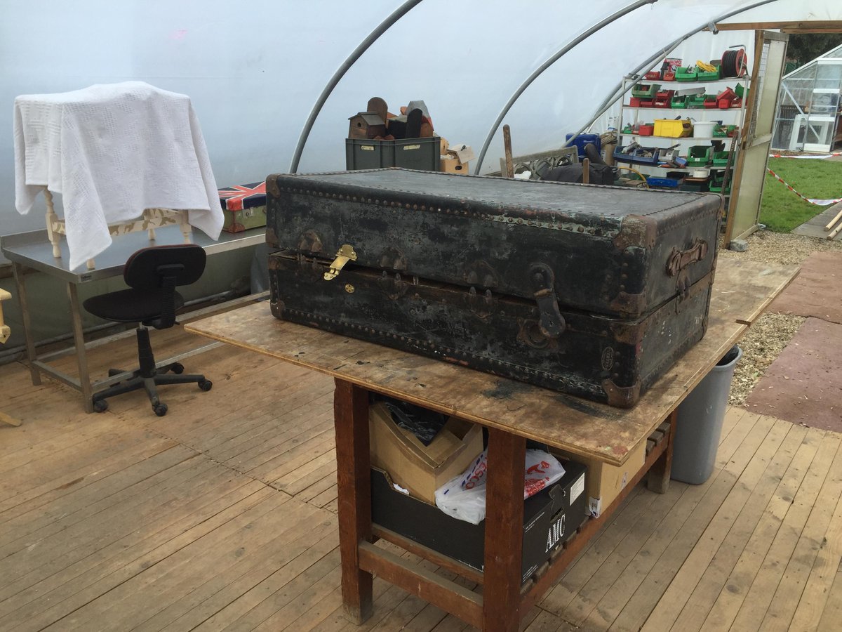 companyofmakers's tweet image. Looks like @creativecargouk's steamer trunk is on the operating table...... #SocEnt