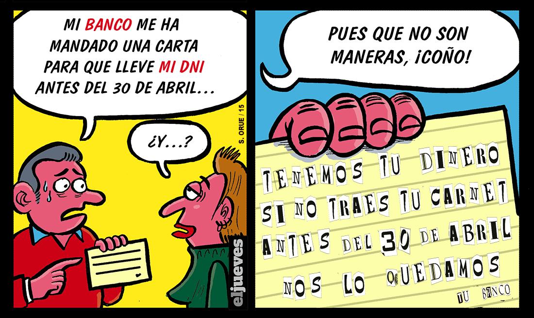 Los bancos bloquearán las cuentas de los clientes que no aporten su DNI antes del próximo 30 de abril