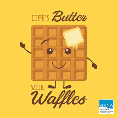 dairy_alliance's tweet photo. Happy #NationalWaffleDay! How do you enjoy your waffles? Butter and syrup w/ a cold glass of milk sound good to us! http://t.co/DxTF69Ly8R