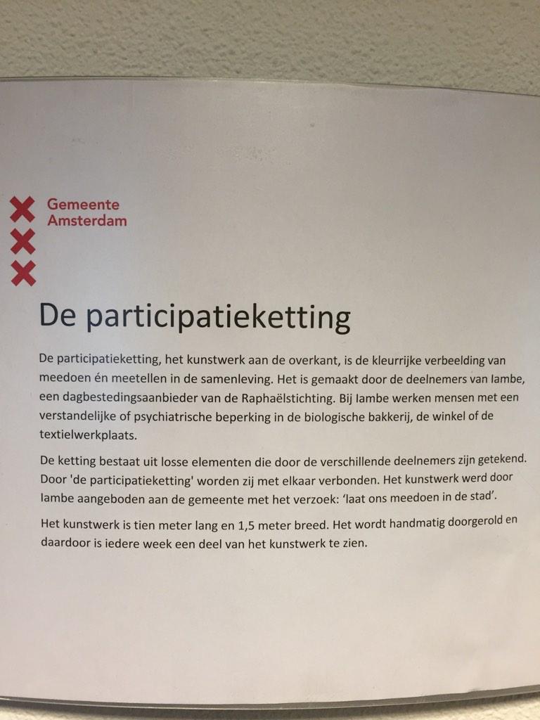 remcorbakker's tweet photo. Bij de Participatieketting http://t.co/Cbcho5qwrM